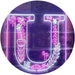 Family Name Letter U Monogram Initial LED Light Sign - Way Up Gifts
