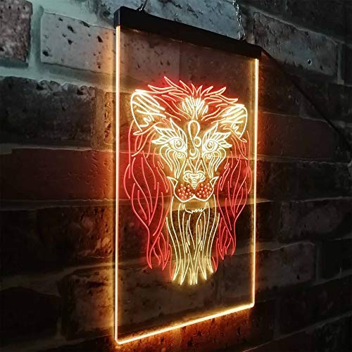 Lion Art Decor LED Light Sign - LED Gift Works