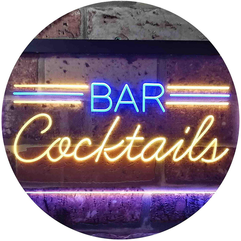 Bar Cocktails LED Light Sign - LED Gift Works