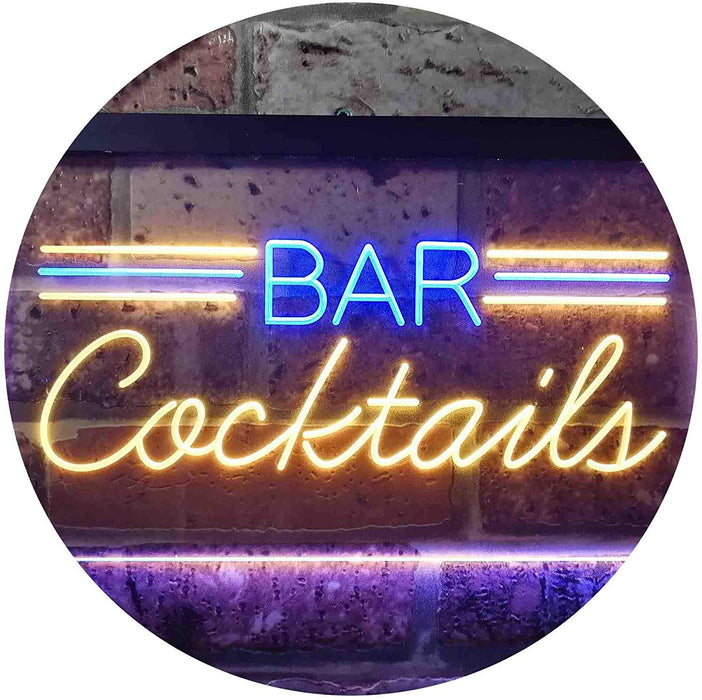Bar Cocktails LED Light Sign - Way Up Gifts