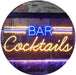 Bar Cocktails LED Light Sign - Way Up Gifts