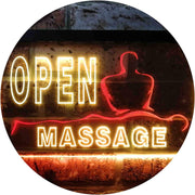 Open Massage LED Light Sign - LED Gift Works