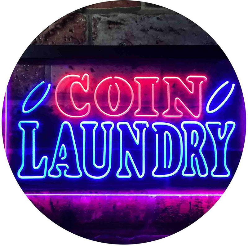 Laundromat Coin Laundry LED Light Sign - LED Gift Works