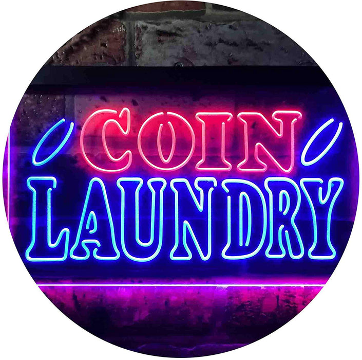 Laundromat Coin Laundry LED Light Sign - Way Up Gifts
