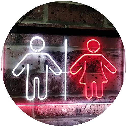 Men Women Bathroom Restroom LED Light Sign - Way Up Gifts