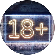 Adults Only 18+ LED Light Sign - LED Gift Works