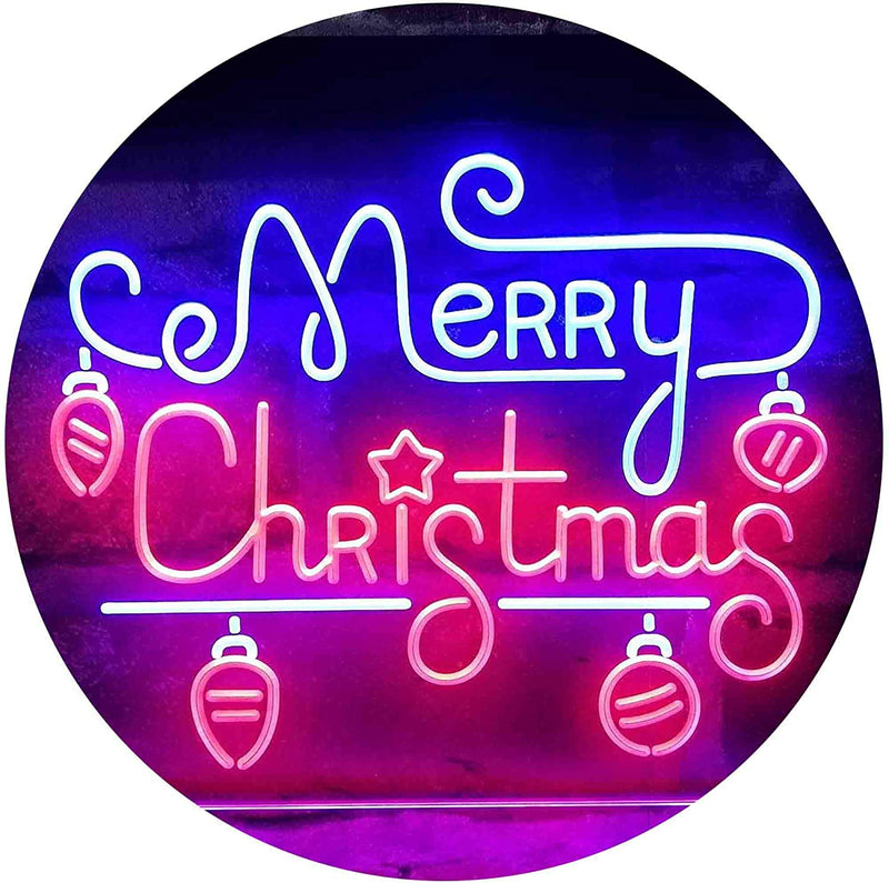 Merry Christmas Bulbs LED Light Sign - LED Gift Works