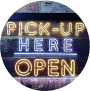 Pick Up Here Open LED Light Sign - LED Gift Works