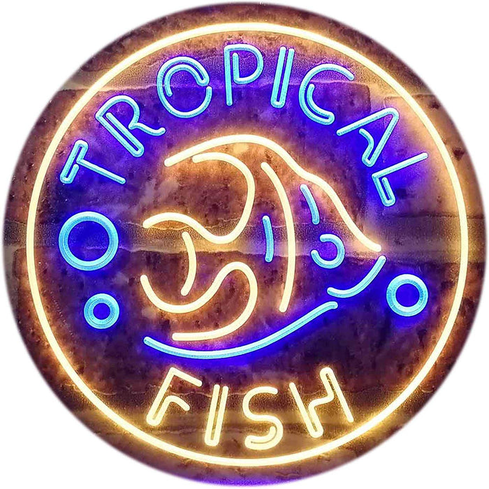 Pet Store Tropical Fish LED Light Sign - Way Up Gifts
