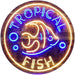 Pet Store Tropical Fish LED Light Sign - Way Up Gifts