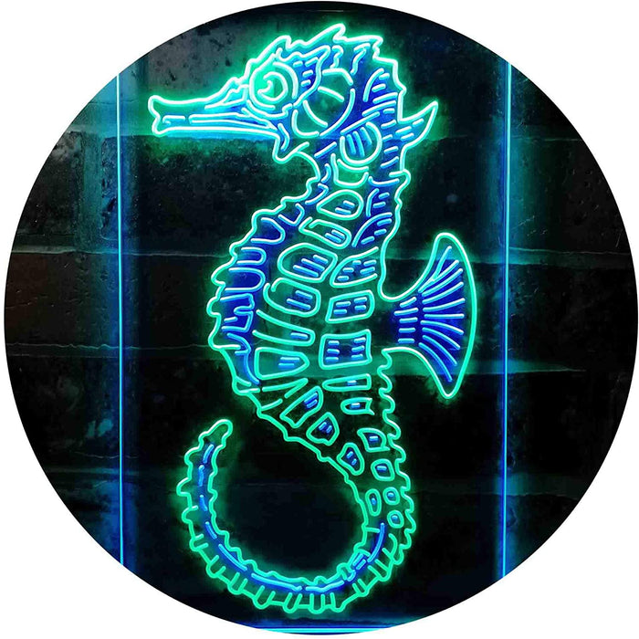 Ocean Decor Beach Seahorse LED Light Sign - Way Up Gifts