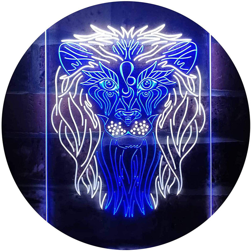 Lion Art Decor LED Light Sign - LED Gift Works