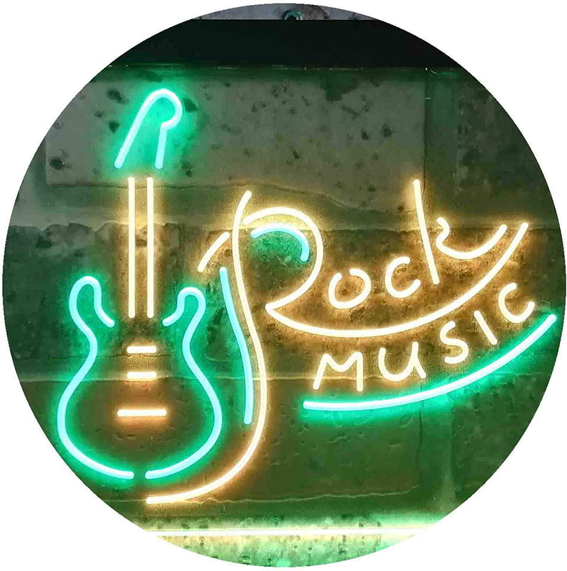 Guitar Rock Music LED Light Sign - LED Gift Works
