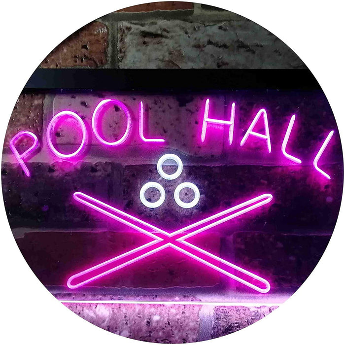 Billiards Pool Hall LED Light Sign - Way Up Gifts