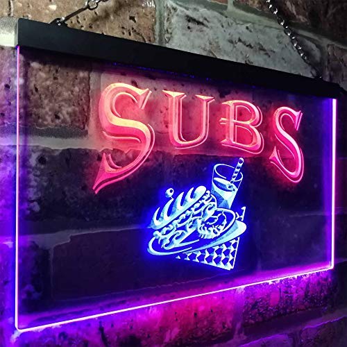 Sandwiches Hoagies Subs LED Light Sign - LED Gift Works