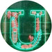 Family Name Letter U Monogram Initial LED Light Sign - Way Up Gifts