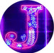 Family Name Letter J Monogram Initial LED Light Sign - Way Up Gifts