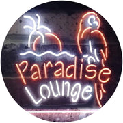 Parrot Paradise Lounge Bar LED Light Sign - LED Gift Works