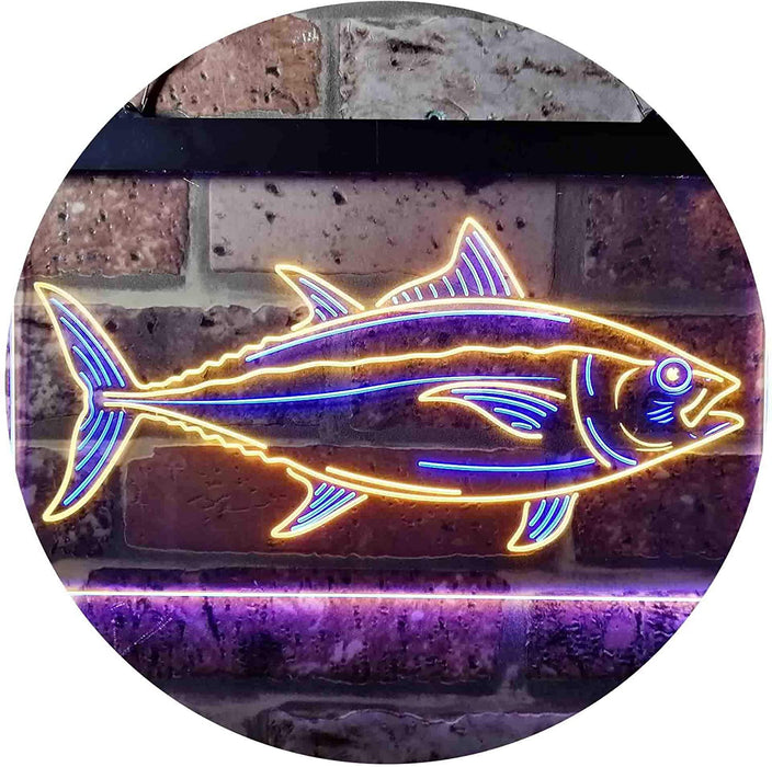 Tuna Fish Bait Store Fishing Beach Decor LED Light Sign - Way Up Gifts