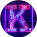 Family Name Letter K Monogram Initial LED Light Sign - Way Up Gifts