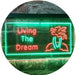 Paradise Island Living The Dream LED Light Sign - Way Up Gifts