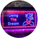 Paradise Island Living The Dream LED Light Sign - Way Up Gifts