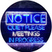 Quiet Please Meeting in Progress LED Light Sign - Way Up Gifts