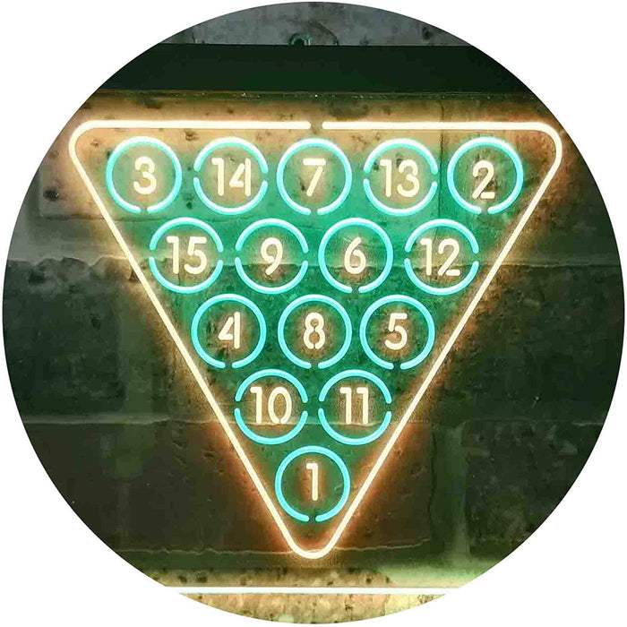 Billiards Pool Snooker LED Light Sign - Way Up Gifts