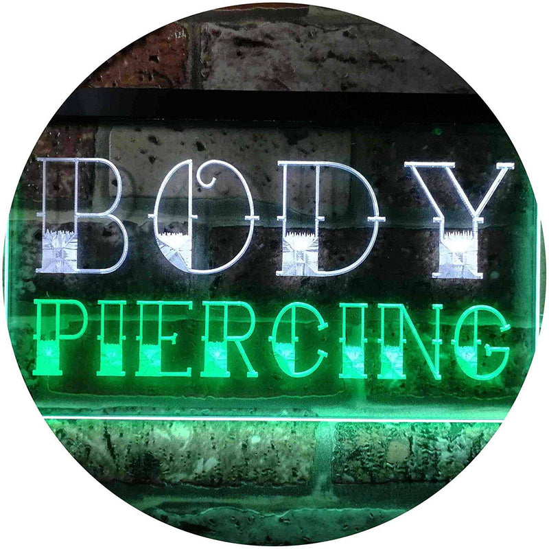 Body Piercing LED Light Sign - LED Gift Works