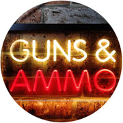 Guns Ammo LED Light Sign - LED Gift Works