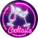 Cocktails LED Light Sign - Way Up Gifts