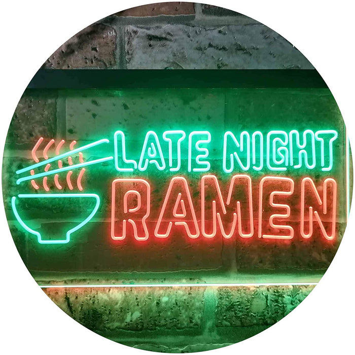 Japanese Food Late Night Ramen LED Light Sign - Way Up Gifts