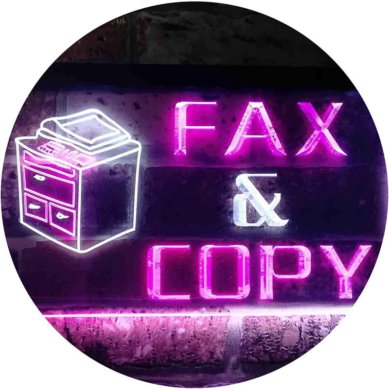 Fax Copy LED Light Sign - LED Gift Works