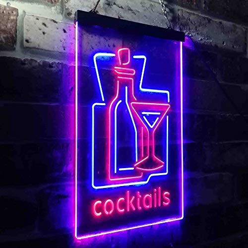 Cocktails Bar LED Light Sign - LED Gift Works