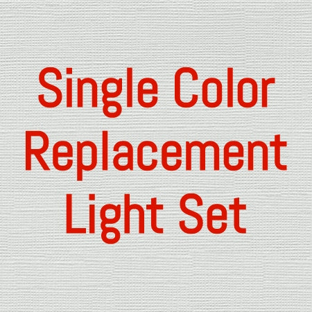 Replacement Single Color LED Light Sign Light Set with Cord & Light - LED Gift Works