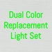 Replacement Dual Color LED Light Sign Light Set with Cord, Switch & Light - Way Up Gifts