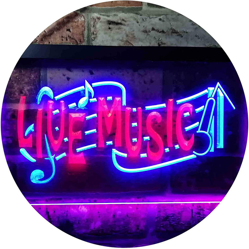 Live Music LED Light Sign - LED Gift Works