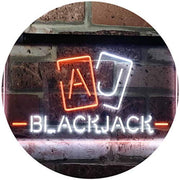 Poker Blackjack LED Light Sign - LED Gift Works