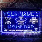 Personalized Beer Cheers Home Bar LED Light Sign - LED Gift Works