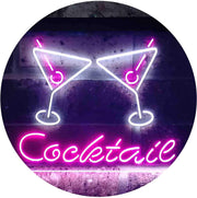 Cocktail Glasses Bar LED Light Sign - LED Gift Works