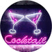 Cocktail Glasses Bar LED Light Sign - Way Up Gifts