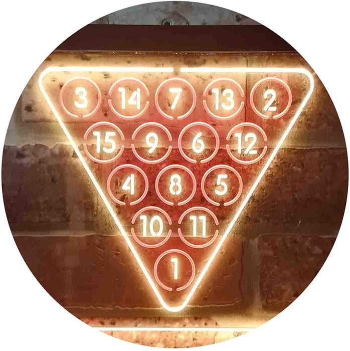 Billiards Pool Snooker LED Light Sign - Way Up Gifts