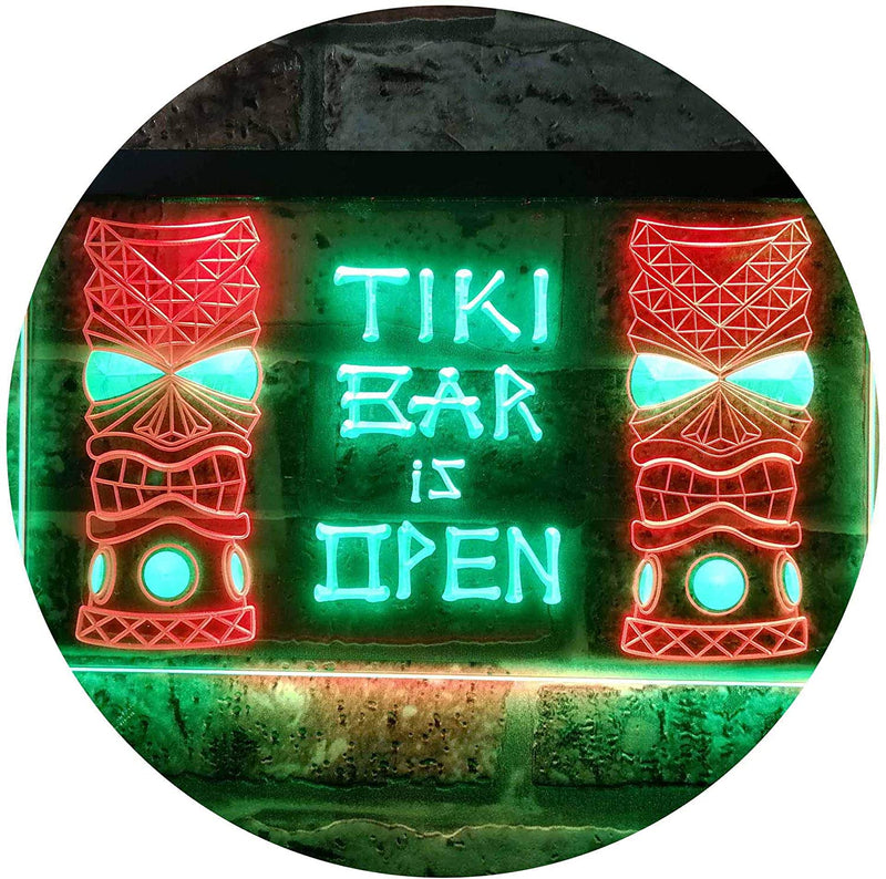 Tiki Bar Open LED Light Sign - LED Gift Works