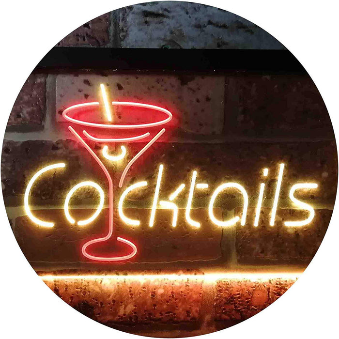 Cocktails LED Light Sign - Way Up Gifts