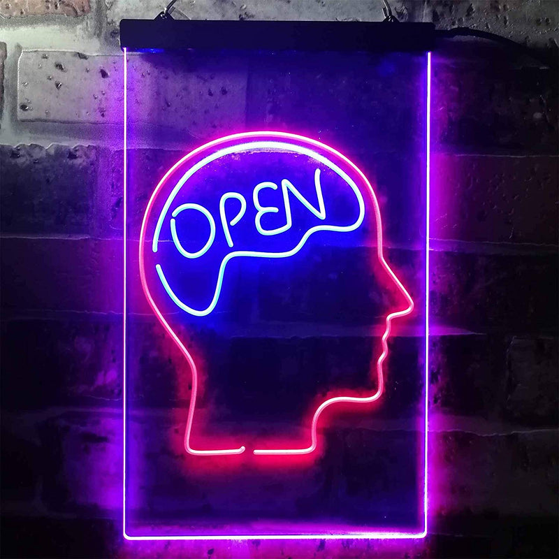 Open Mind Brain Storming LED Light Sign - LED Gift Works