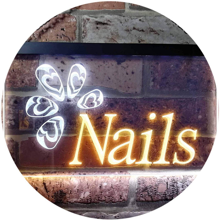 Beauty Salon Nails LED Light Sign - Way Up Gifts
