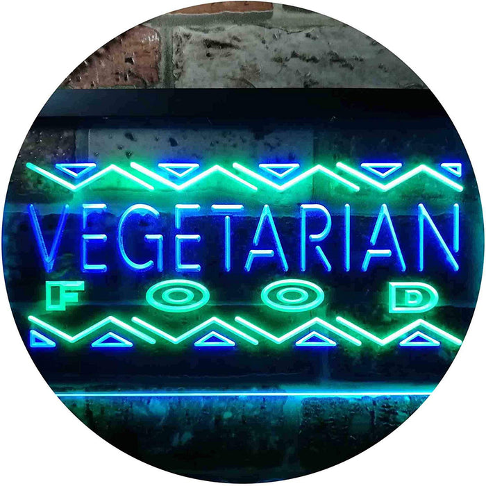 Vegetarian Food LED Light Sign - Way Up Gifts
