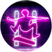 Kids Room Decor Skateboard Jump LED Light Sign - Way Up Gifts