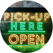 Pick Up Here Open LED Light Sign - LED Gift Works