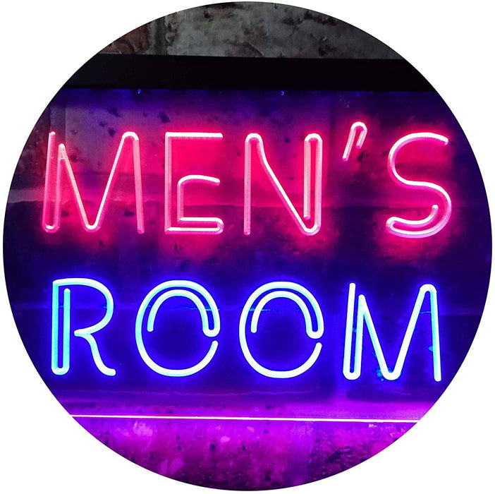 Bathroom Restroom Men's Room LED Light Sign - Way Up Gifts